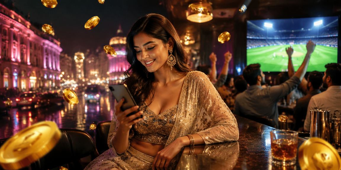 Mobile phone showing e120 Aviator game during live cricket
